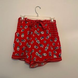 Floral high waisted shorts from Target!